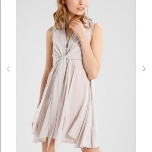 All saints silk gray dress
